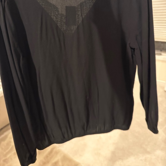 NWT EXPRESS lace combo Long Sleeve shirt S - Picture 7 of 7